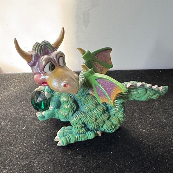 Franklin Mint Other - Franklin Mint Multicolor Dragon Figurine with Gemstone. “Guily”